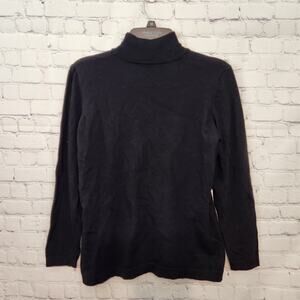 Escada Margartha Ley Black 100% Pure Wool Knit Long Sleeve Sweater 38 (US 8)